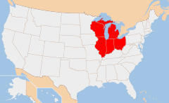 east-north-central Map
