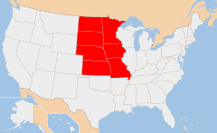 west-north-central Map