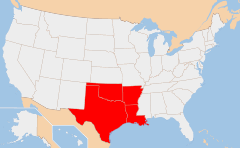 west-south-central Map